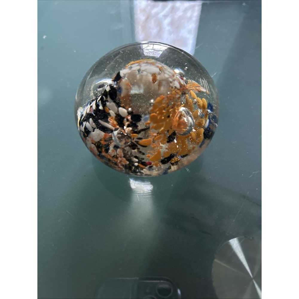 Glass Round Paperweight Multicolor - Picture 3 of 4